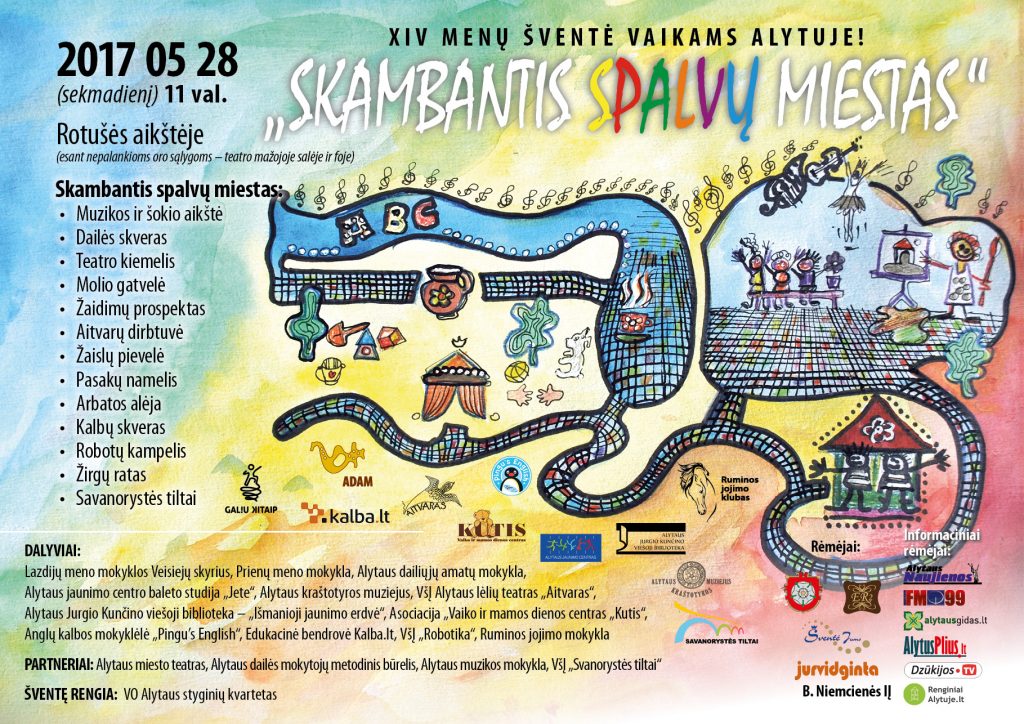 Spalvų miesto plakatas 2017